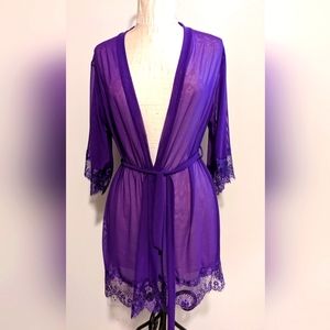Sheer purple Robe